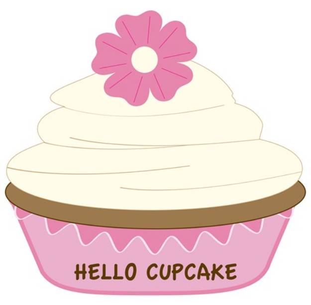 Picture of Hello Cupcake SVG File