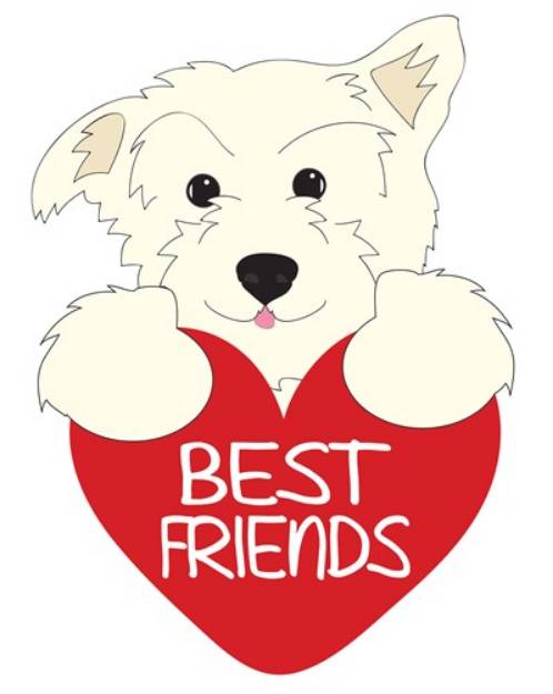 Picture of Best Friends Pup SVG File