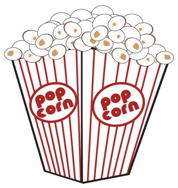 Picture of Popcorn Box SVG File