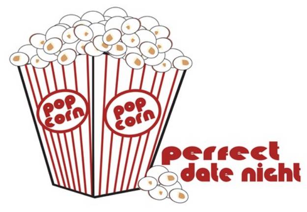 Picture of Popcorn Date Night SVG File