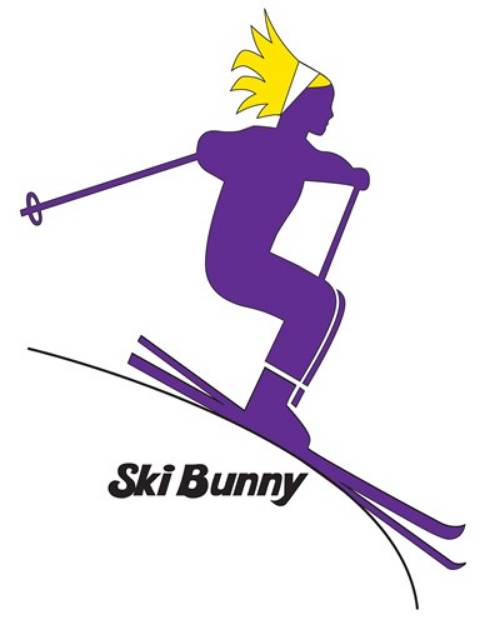 Picture of Downhill Ski Bunny SVG File