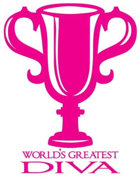 Picture of Greatest Diva Trophy SVG File