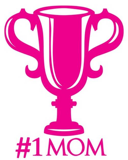Picture of #1 Mom Throphy SVG File