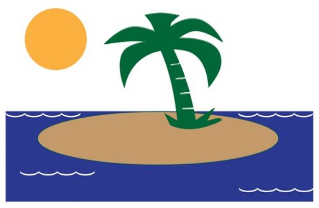 Picture of Tropical Island SVG File