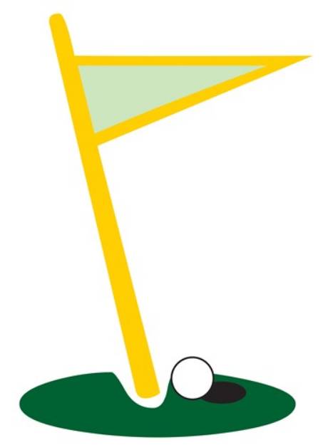 Picture of Golf Flag Hole SVG File