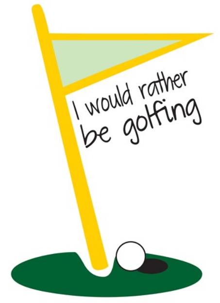 Picture of Rather Be Golfing SVG File