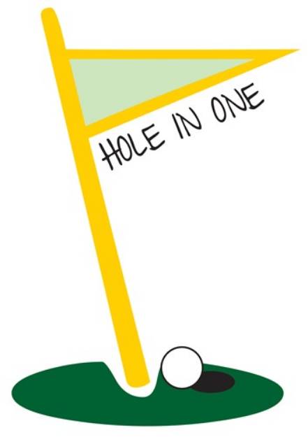 Picture of Golf Hole In One SVG File