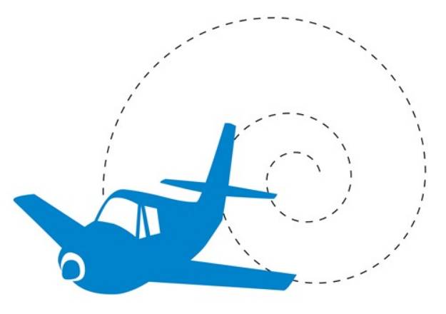 Picture of Airplane Loop SVG File