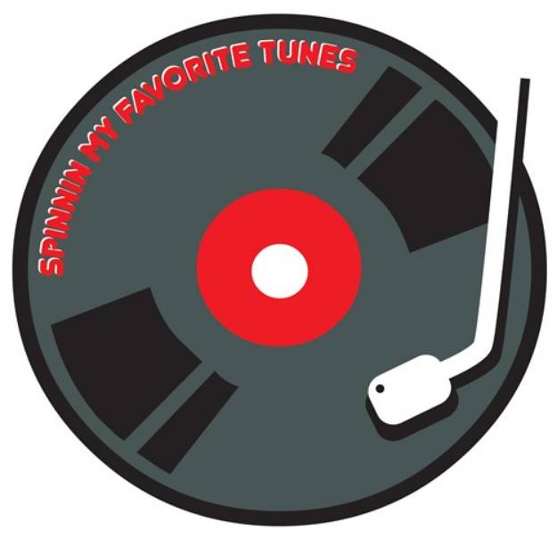 Picture of Record Spinning Tunes SVG File