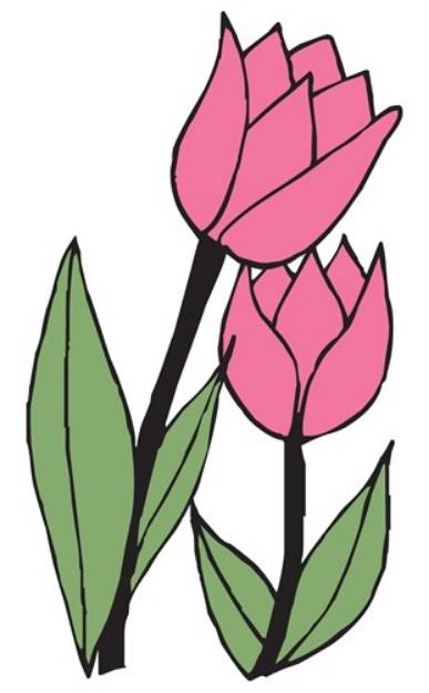 Picture of Pink Tulip SVG File