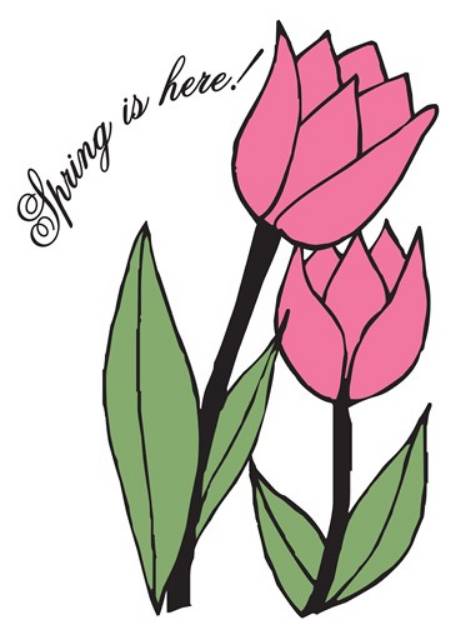 Picture of Spring Tulip SVG File