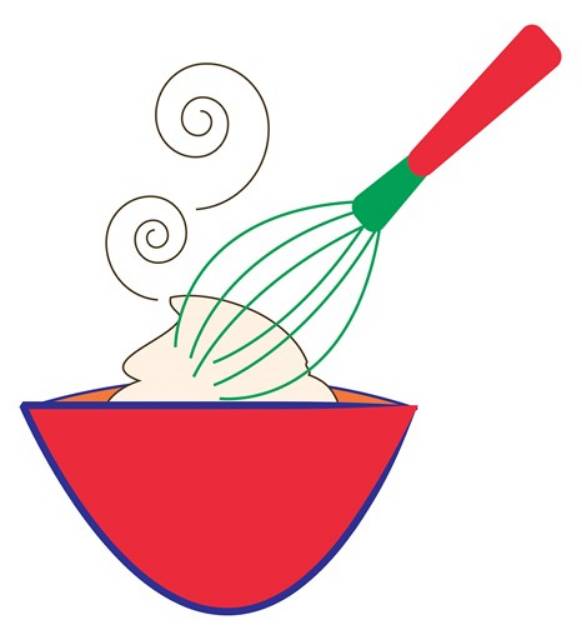 Picture of Whisk and Bowl SVG File