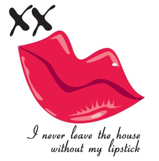 Picture of Never Without Lipstick SVG File