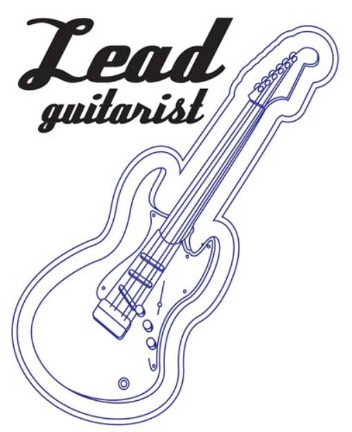 Picture of Lead Guitarist SVG File