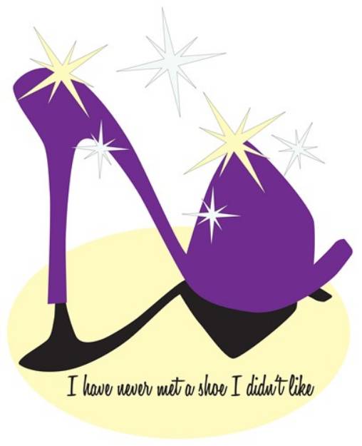 Picture of Purple Shoe Humor SVG File