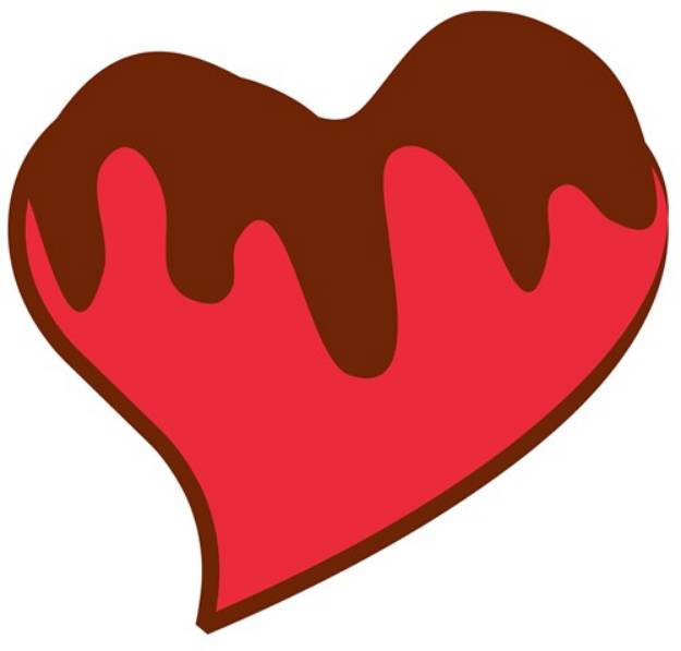 Picture of Chocolate Covered Heart SVG File