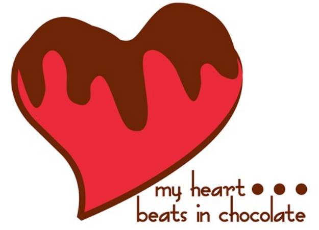 Picture of Heart Beats In Chocolate SVG File
