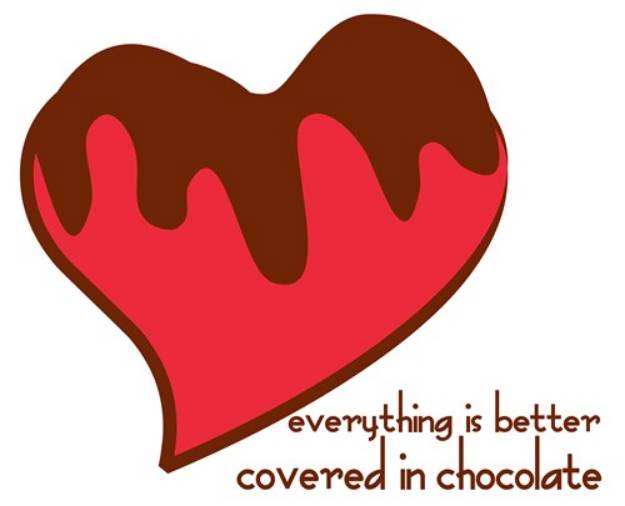 Picture of Heart Covered Chocolate SVG File