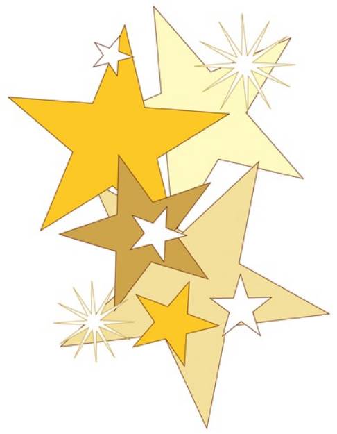 Picture of Gold Stars SVG File