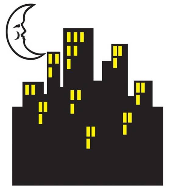 Picture of City Lights SVG File