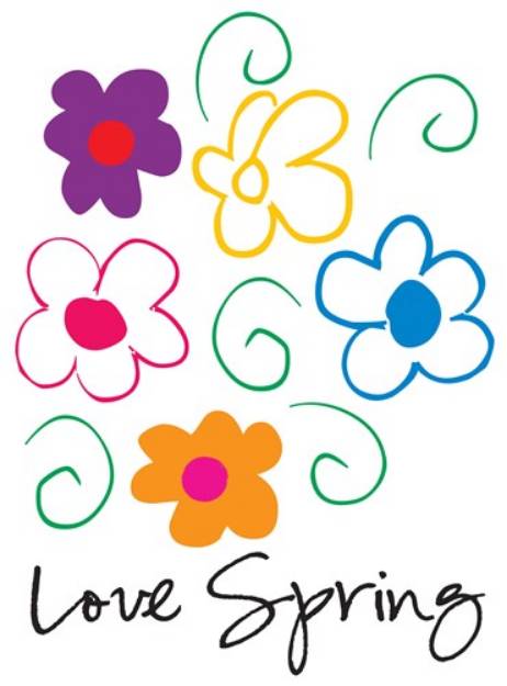 Picture of Love Spring SVG File