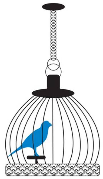 Picture of Bird Cage SVG File