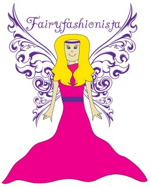 Picture of Fairy Fashionista SVG File
