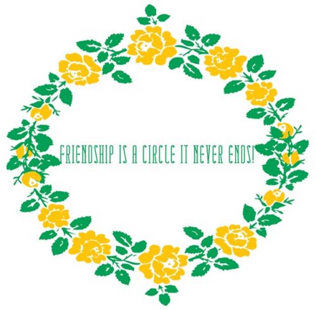 Picture of Friendship Is A Circle SVG File