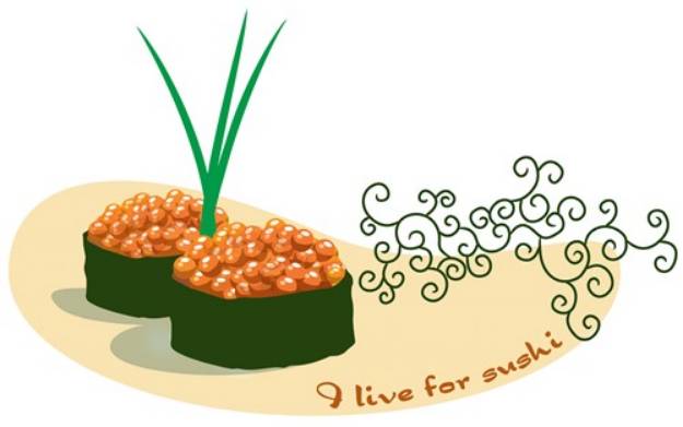 Picture of I Live For Sushi SVG File