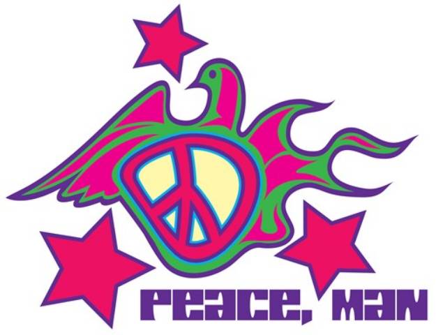 Picture of Peace Man SVG File
