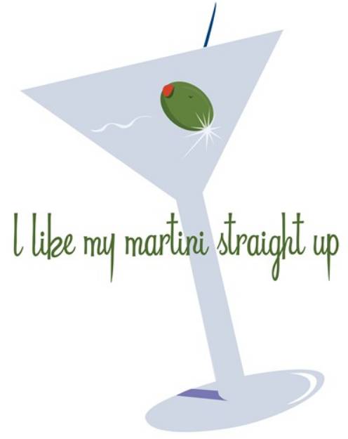 Picture of Martinis Straight Up SVG File