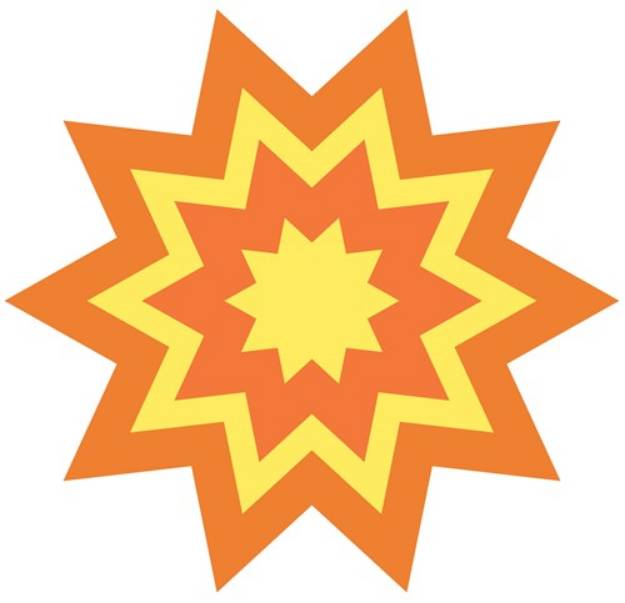 Picture of Sun Burst SVG File