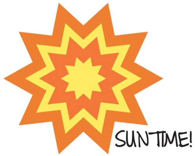 Picture of Sun Time! SVG File