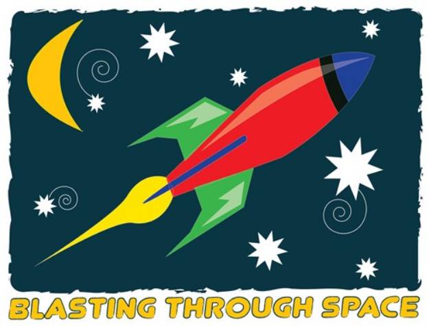 Picture of Blasting Through Space SVG File