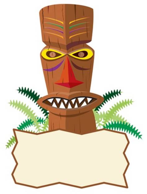 Picture of Tiki Statue SVG File