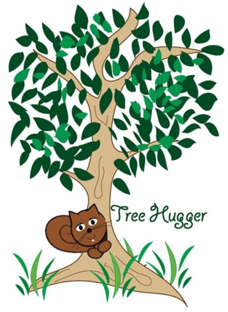 Picture of Tree Hugger SVG File