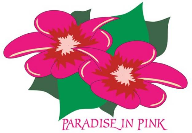 Picture of Paradise In Pink SVG File