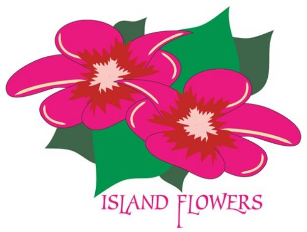 Picture of Island Flowers SVG File