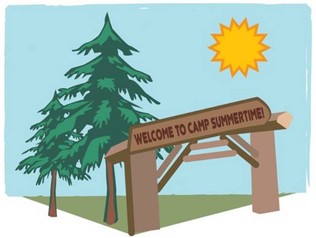 Picture of Camp Summertime SVG File