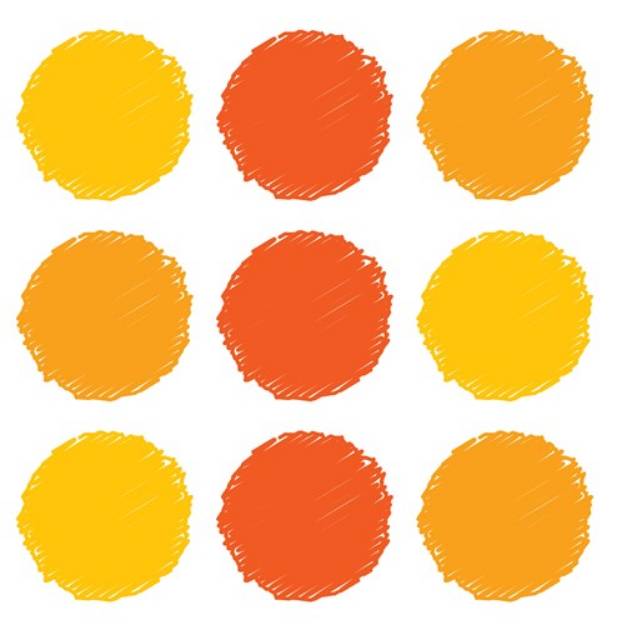 Picture of Red Yellow & Orange Dots SVG File