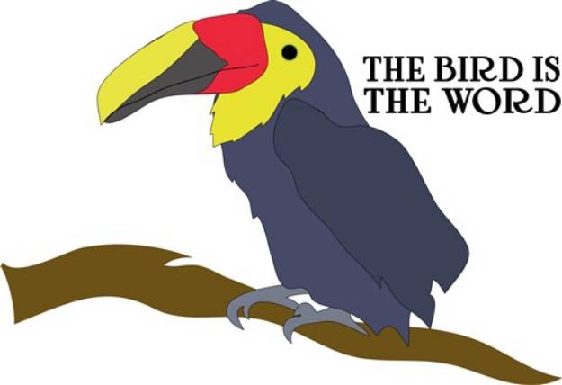 Picture of Bird is the Word SVG File