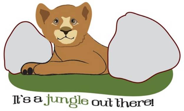 Picture of Lion Cub Jungle SVG File