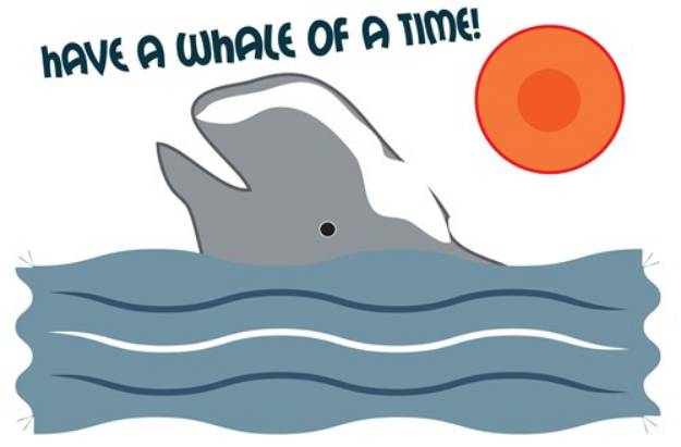 Picture of Whale of a Time SVG File