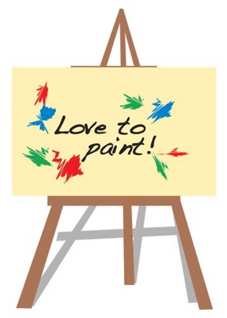 Picture of Love To Paint SVG File
