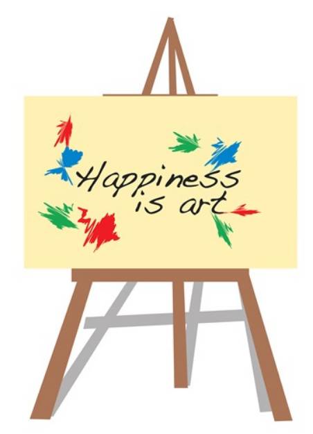 Picture of Happiness Is Art SVG File