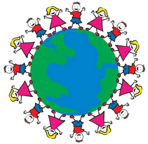 Picture of World Peace Children SVG File