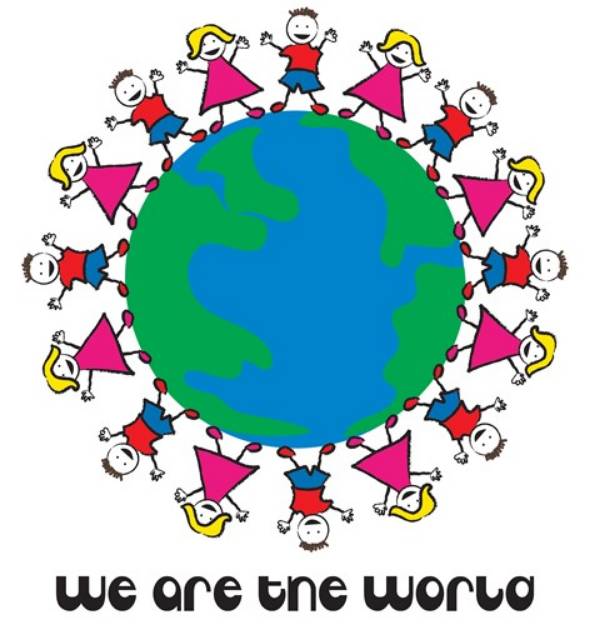 Picture of We Are The World SVG File