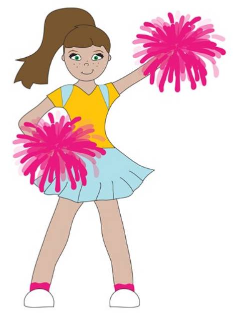 Picture of Cheerleader Girl SVG File