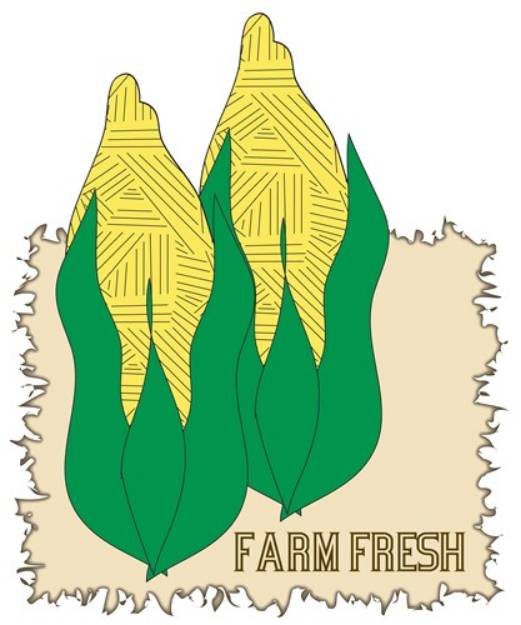 Picture of Farm Fresh Corn SVG File