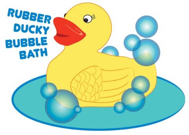 Picture of Ducky Bubble Bath SVG File